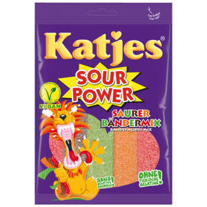 Katjes Sour Power, saure Bänder, 200 g Katjes Sour Power, saure Bänder, 200 g