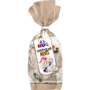 Hug Mini Meringues, 4 cm, 25 Stück, 4 x 100 g Hug Mini Meringues, 4 cm, 25 Stück, 4 x 100 g