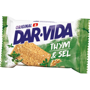 Dar-Vida extra fin Thym & Sel, 1 Pocket-Pack, 20 x 46 g Dar-Vida extra fin Thym & Sel, 1 Pocket-Pack, 20 x 46 g