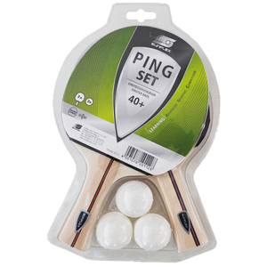 In/Out Tischtennis-Set Ping 2 Schläger und 3 Bälle