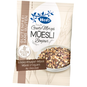 Hero Schoko-Knusper-Müesli glutenfrei, 40 x 40 g Hero Schoko-Knusper-Müesli glutenfrei, 40 x 40 g