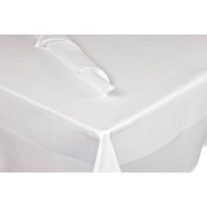 Serviette Baumwolle 53 x 53 cm weiss Pack zu 6 Stück Serviette Baumwolle 53 x 53 cm weiss Pack zu 6 Stück