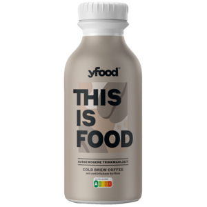 YFood Trinkmahlzeit Cold Brew Coffee, 6 x 500 ml