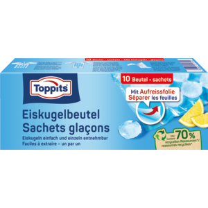Toppits Eiskugel-Beutel, Pack zu 10 Stück Toppits Eiskugel-Beutel, Pack zu 10 Stück