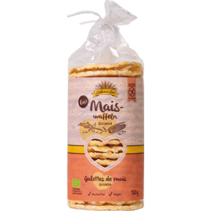 Leib und Gut Bio Maiswaffeln mit Quinoa, 3 x 120 g Leib und Gut Bio Maiswaffeln mit Quinoa, 3 x 120 g