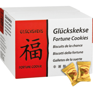 Sweet&Lucky Glückskekse, 275 Stück, 1,65 kg Sweet&Lucky Glückskekse, 275 Stück, 1,65 kg