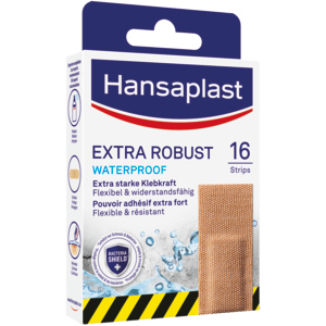 Hansaplast Pflaster Extra Robust Strips, 2 x 16 St Hansaplast Pflaster Extra Robust Strips, 2 x 16 St