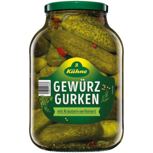 Kühne Gewürzgurken süss - sauer, 2,45 kg