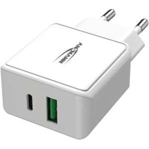 Ansmann Home Charger HC218PD weiss 3 A / 20 W / 2 Port USB-C/A