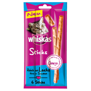 Whiskas Sticks Lachs, 6 x 6 g