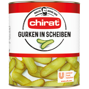 Chirat Gurken, in Scheiben, 6 x 2,85 kg
