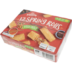 Frühlingsrollen mit Gemüse, tiefgekühlt, Niederlande, 12 x 150 g Frühlingsrollen mit Gemüse, tiefgekühlt, Niederlande, 12 x 150 g