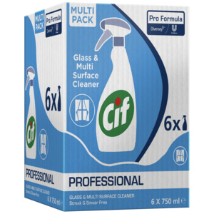 Cif Professional Fenster- und Oberflächenreiniger, 6 x 750 ml