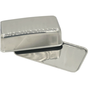 Butterdose Porzellan inox