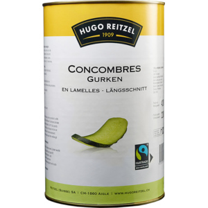 Hugo Reitzel Fairtrade, Max Havelaar, Gurken, längsschnitt, 3 x 4,2 kg