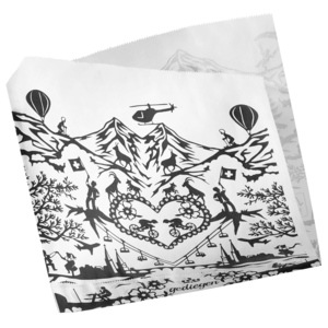 Swiss Tradition Edition Hamburgertasche FSC 16 x 16 cm Pack zu 100 Stück