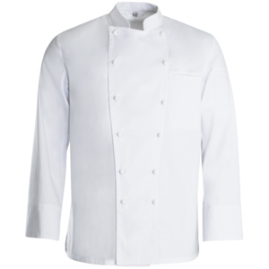 Workfashion Koch- und Bäckerbluse Langarm S weiss