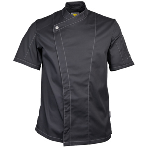 Workfashion Kochjacke Kurzarm mit Druckknopf M schwarz Workfashion Kochjacke Kurzarm mit Druckknopf M schwarz