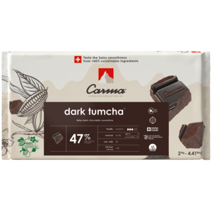 Carma Dark Tumcha 47%, Couverture dunkel, Block, 2 kg Carma Dark Tumcha 47%, Couverture dunkel, Block, 2 kg
