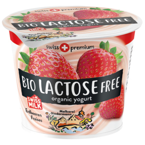 Biedermann Bio Jogurt Erdbeere, laktosefrei, 6 x 125 g Biedermann Bio Jogurt Erdbeere, laktosefrei, 6 x 125 g