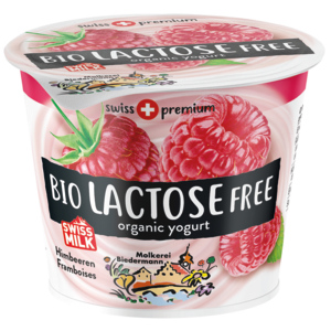 Biedermann Bio Jogurt Himbeere, laktosefrei, 6 x 125 g Biedermann Bio Jogurt Himbeere, laktosefrei, 6 x 125 g