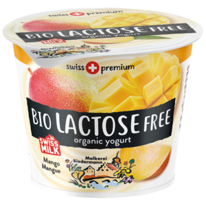 Biedermann Bio Jogurt Mango, laktosefrei, 6 x 125 g Biedermann Bio Jogurt Mango, laktosefrei, 6 x 125 g