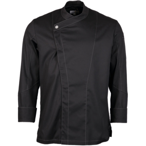 Workfashion Kochjacke Langarm, mit Druckknopf, XXXL schwarz Workfashion Kochjacke Langarm, mit Druckknopf, XXXL schwarz