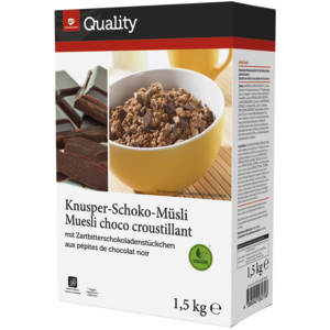 Quality Knusper Müesli Schokolade, 1,5 kg