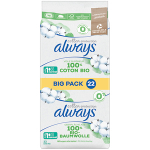 Always Ultra Binde Cotton, protection normal, 22 St
