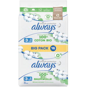 Always Ultra Binde Cotton, protection night, 16 St Always Ultra Binde Cotton, protection night, 16 St