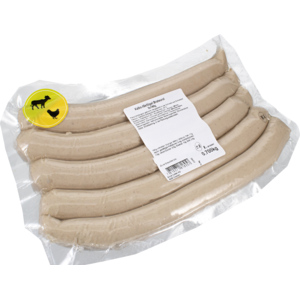 Kalb-Geflügel Bratwurst, 5 x 140 g Kalb-Geflügel Bratwurst, 5 x 140 g