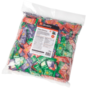 Quality Fairtrade, Max Havelaar, Napolitains assortiert, 3 x ca. 600 x 5 g Quality Fairtrade, Max Havelaar, Napolitains assortiert, 3 x ca. 600 x 5 g