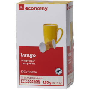 Economy Kaffeekapseln Lungo, 30 Kapseln Economy Kaffeekapseln Lungo, 30 Kapseln