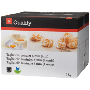 Quality Tagliatelle, 4-Ei, 6 mm, 5 kg