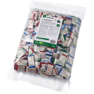 Natura Bio Fairtrade, Napolitains, assortiert, 4 x ca. 400 x 5 g