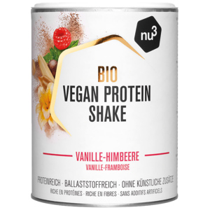 nu3 Bio Vegan Protein Shake Vanille-Himbeere, 400 g