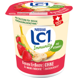 LC1 Joghurt Erdbeere-Banane, ungezuckert, 10 x 150 g LC1 Joghurt Erdbeere-Banane, ungezuckert, 10 x 150 g