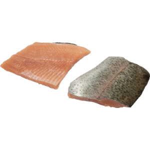 Quality Lachsforellen Filet, Portion, mit Haut, grätenarm, ca. 80 - 100 g Quality Lachsforellen Filet, Portion, mit Haut, grätenarm, ca. 80 - 100 g