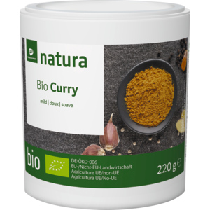 Natura Bio Curry, mild, 220 g