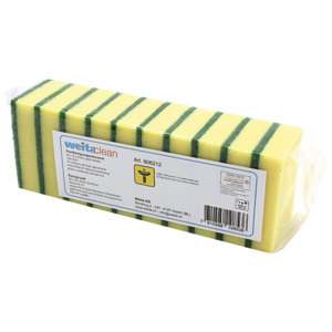 Padschwamm, 95 x 70 x 23 mm, scheuerstark, gelb - grün, 10 St Padschwamm, 95 x 70 x 23 mm, scheuerstark, gelb - grün, 10 St