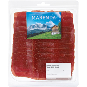 Marenda Trockenfleisch Unterspälte, geschnitten, Polen, ca. 200 g Marenda Trockenfleisch Unterspälte, geschnitten, Polen, ca. 200 g