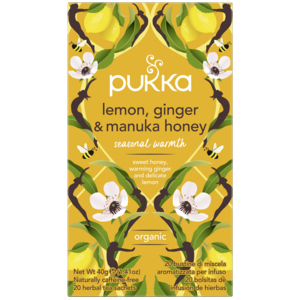 Pukka Bio Zitrone, Ingwer & Manuka-Honig, 20 Beutel