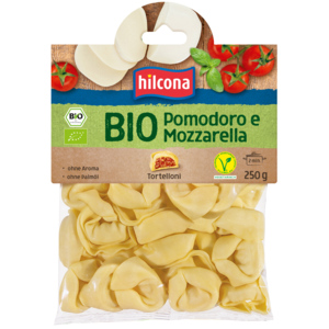 Hilcona Bio Tortelloni Tomaten und Mozzarella, 5 x 250 g Hilcona Bio Tortelloni Tomaten und Mozzarella, 5 x 250 g