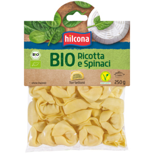 Hilcona Bio Tortelloni Ricotta Spinat, 5 x 250 g Hilcona Bio Tortelloni Ricotta Spinat, 5 x 250 g