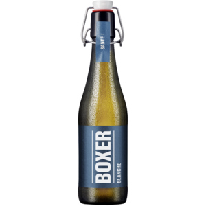 Boxer Blanche MW Bügel, Harrasse zu 20 Flaschen x 33 cl Boxer Blanche MW Bügel, Harrasse zu 20 Flaschen x 33 cl