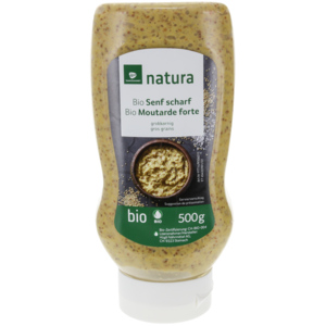 Natura Bio Knospe Senf scharf grobkörnig, 500 g Natura Bio Knospe Senf scharf grobkörnig, 500 g