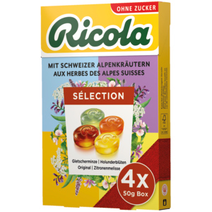 Ricola Multi-Box assortiert, 4 x 50 g