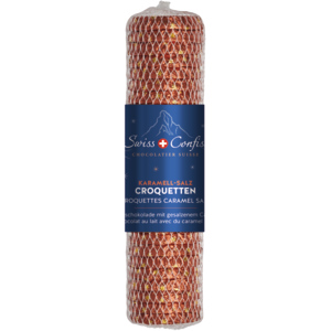 Swiss Confisa Croquettes, Caramel & Salè, 130 g Swiss Confisa Croquettes, Caramel & Salè, 130 g
