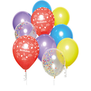 DIY Balloon-Set Happy Birthday, 10 Stück