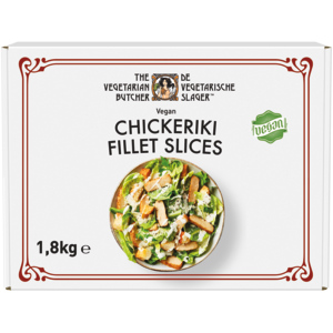 The Vegetarian Butcher Chickeriki Fillet Slices, vegan, tiefgekühlt, 1,8 kg The Vegetarian Butcher Chickeriki Fillet Slices, vegan, tiefgekühlt, 1,8 kg